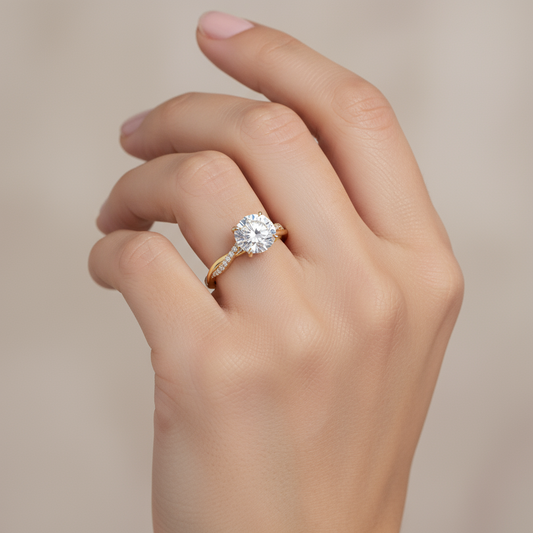 Petite Twisted Vine Diamond Ring (1/8 ct. tw.)