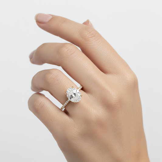 Viviana Three-Quarter Coverage Diamond Ring