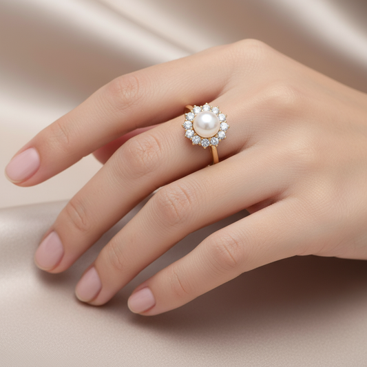 Princess Diana Inspired Freshwater Pearl Ring