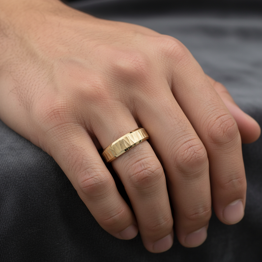 Beveled Edge Aspen 5.5mm Wedding Ring