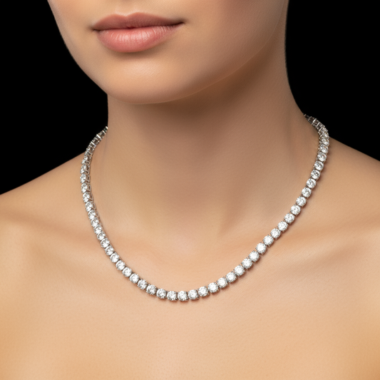 Olivetta Lab Diamond Tennis Necklace (7 ct. tw.)