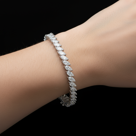 Marquise Lab Diamond Tennis Bracelet (8 1/3 ct. tw.)
