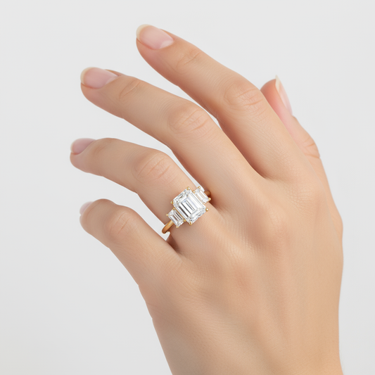 Luxe Rhiannon Three Stone Diamond Ring (3/4 ct. tw.)