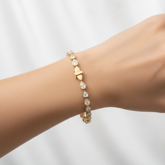 Pear Lab Diamond Bezel Tennis Bracelet (2 3/4 ct. tw.)