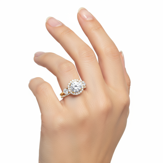 Luxe Selene Three Stone Diamond Ring (2/3 ct. tw.)