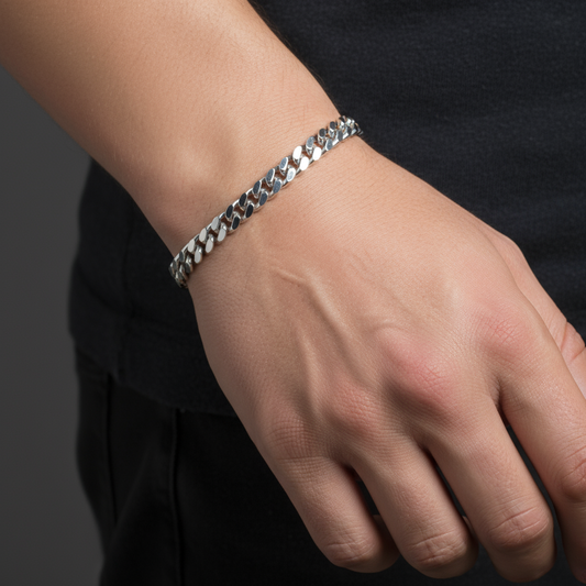 Dani 8.5 in. Cuban Link Bracelet in Silver