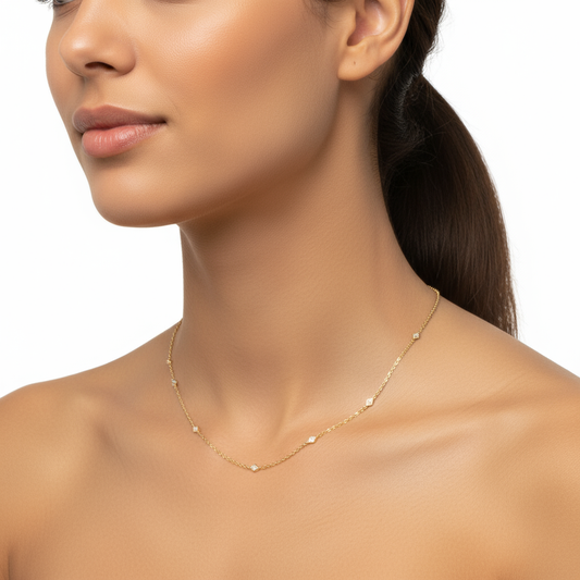 Marquesa Strand Diamond Necklace