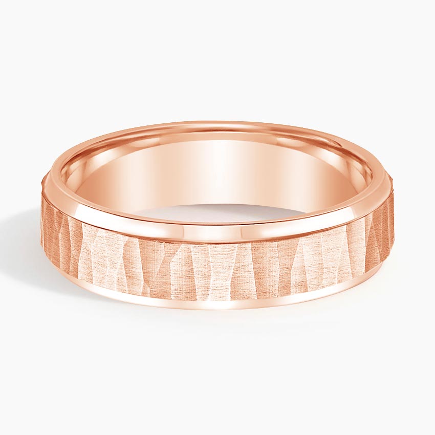 Beveled Edge Aspen 5.5mm Wedding Ring