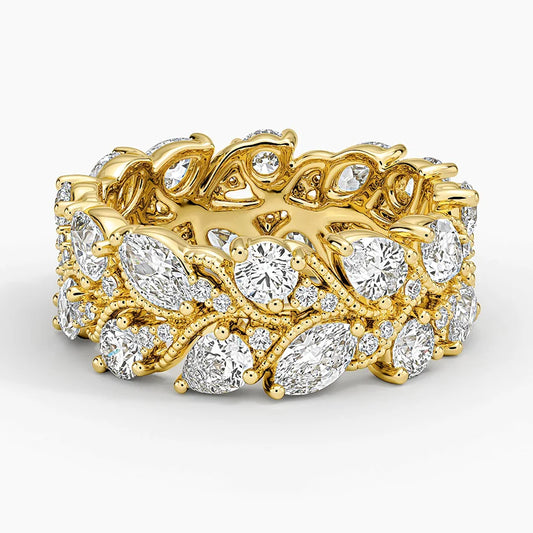 Camellia Eternity Lab Diamond Ring