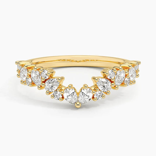 Olivetta Contoured Lab Diamond Ring (1/2 ct. tw.)