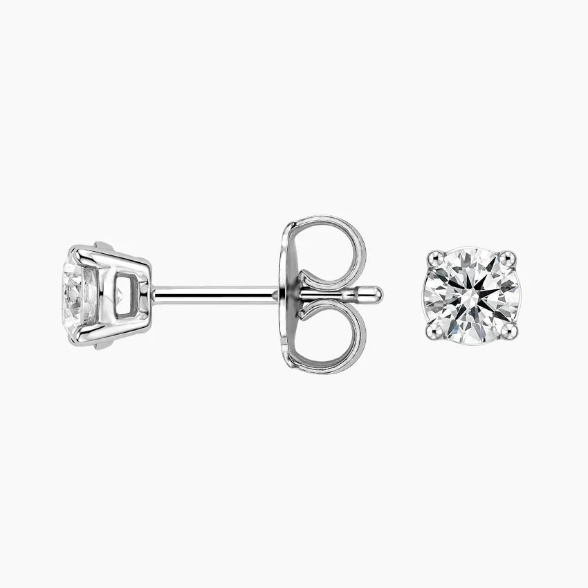 Perfect 4-Prong Lab Diamond Stud Earrings (1/2 ct. tw.)