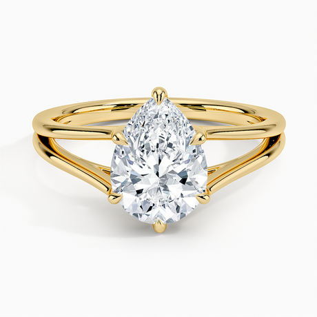 Tressa Split Shank Solitaire Ring