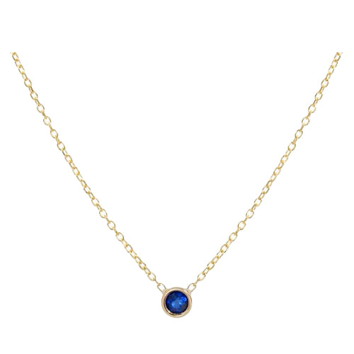 Blue Sapphire Outlet Locket Necklace