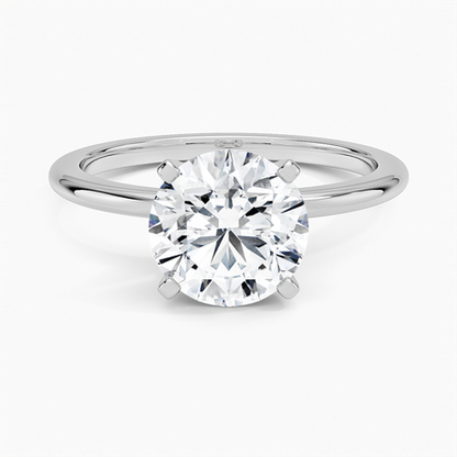 Four-Prong Comfort Fit 1.5mm Ring in 18K