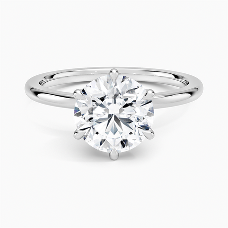 Petal Six Prong Diamond Ring