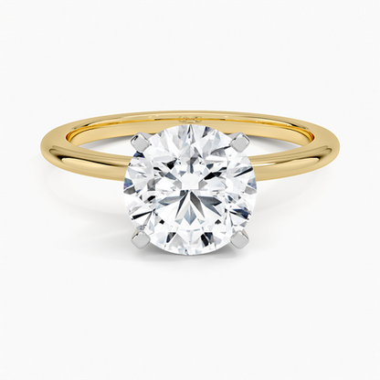 Four-Prong Comfort Fit 1.5mm Ring in 18K