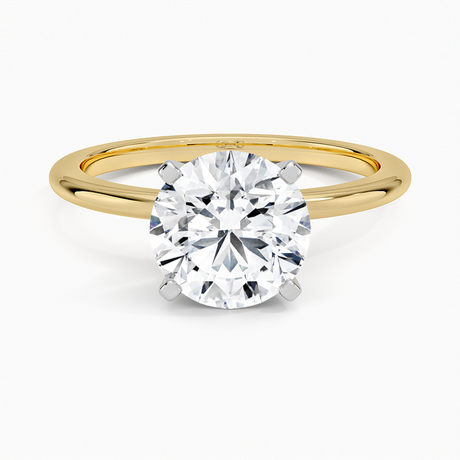 Four-Prong Comfort Fit 1.5mm Ring in 18K