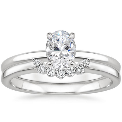Elodie Ring with Crescent Diamond Ring