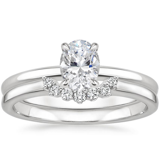 Elodie Ring with Crescent Diamond Ring
