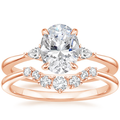 Aria Contoured Diamond Bridal Set