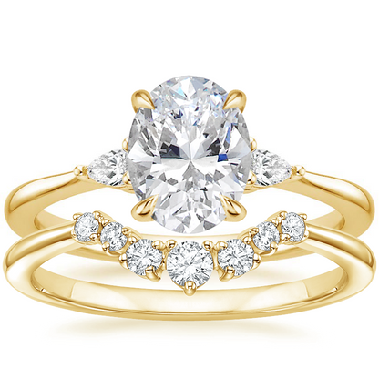 Aria Contoured Diamond Bridal Set