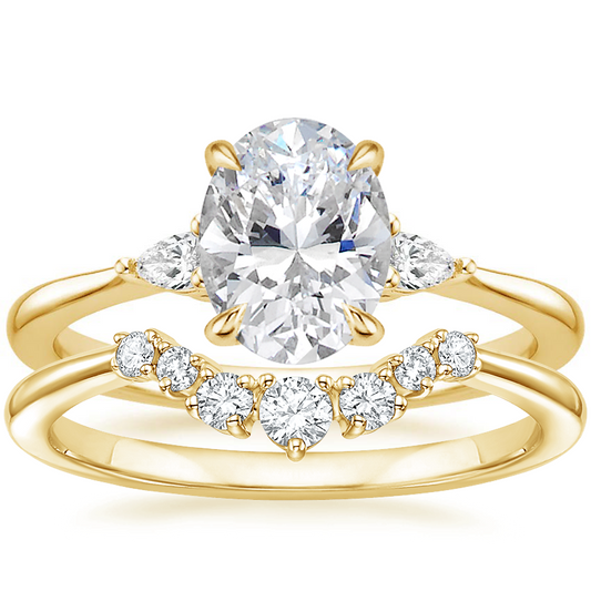 Aria Contoured Diamond Bridal Set