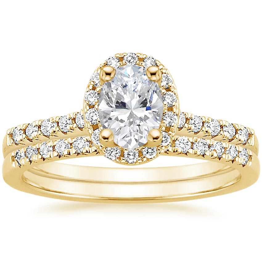 Odessa Diamond Ring (1/5 ct. tw.) with Sonora Diamond Ring (1/8 ct. tw.)