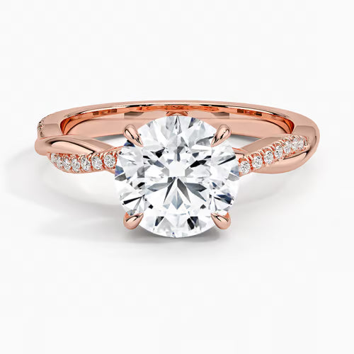 Petite Twisted Vine Diamond Ring (1/8 ct. tw.)