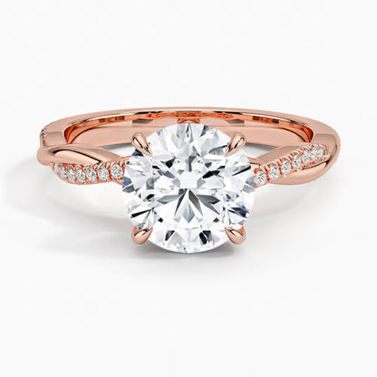 Petite Twisted Vine Diamond Ring (1/8 ct. tw.)
