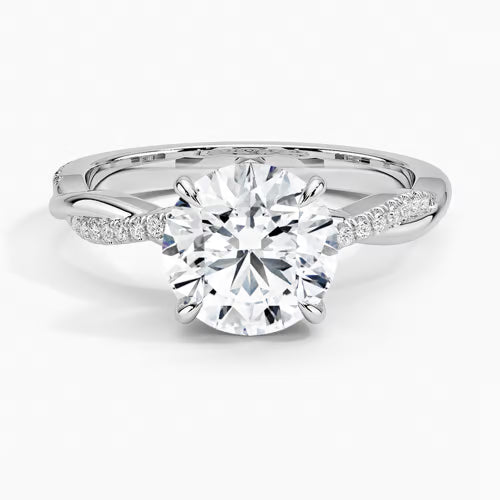 Petite Twisted Vine Diamond Ring (1/8 ct. tw.)