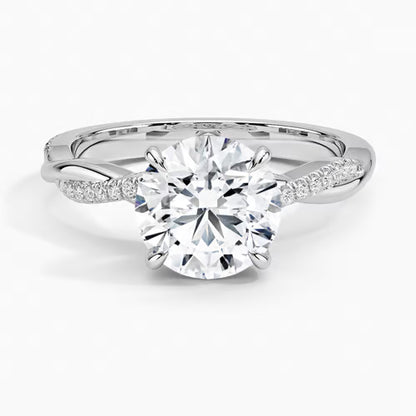 Petite Twisted Vine Diamond Ring (1/8 ct. tw.)