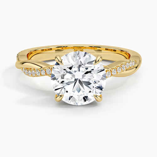 Petite Twisted Vine Diamond Ring (1/8 ct. tw.)