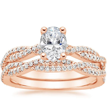 Petite Luxe Twisted Vine Bridal Set (1/2 ct. tw.)