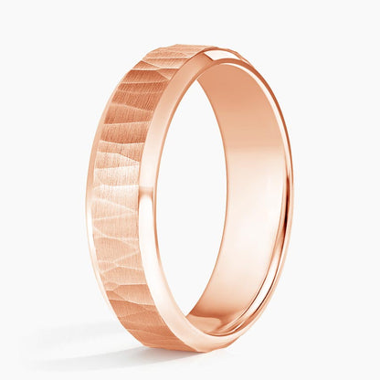 Beveled Edge Aspen 5.5mm Wedding Ring