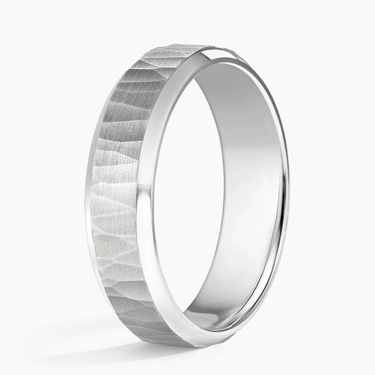 Beveled Edge Aspen 5.5mm Wedding Ring