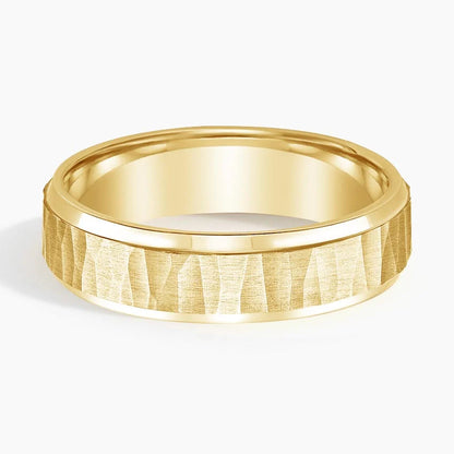 Beveled Edge Aspen 5.5mm Wedding Ring