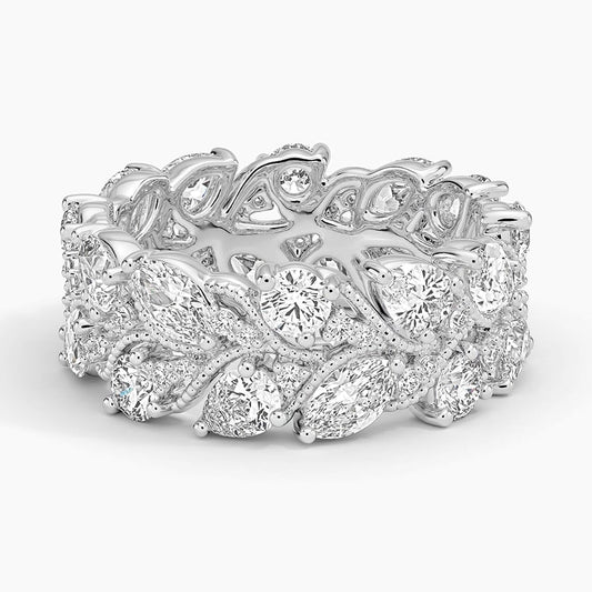 Camellia Eternity Lab Diamond Ring