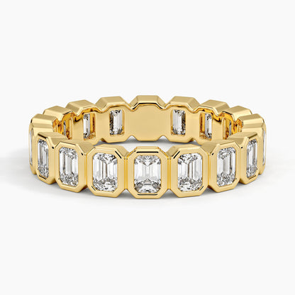 Bezel Emerald Cut Eternity Lab Diamond Ring (2 1/2 ct. tw.)