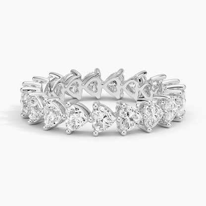 Heart Shaped Eternity Lab Diamond Ring (2 ct. tw.)
