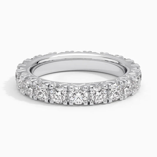 French Pavé Eternity Lab Diamond Ring (2 ct. tw.)