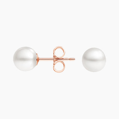 Premium Akoya Cultured Pearl Stud Earrings (6mm)