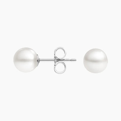 Premium Akoya Cultured Pearl Stud Earrings (6mm)
