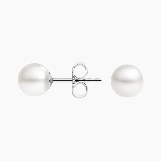 Premium Akoya Cultured Pearl Stud Earrings (6mm)