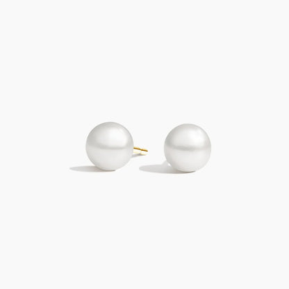 Premium Akoya Cultured Pearl Stud Earrings (6mm)
