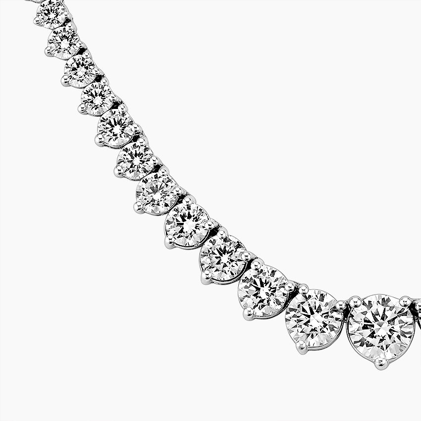 Hayworth Lab Diamond Riviere Tennis Necklace (20 ct. tw.)