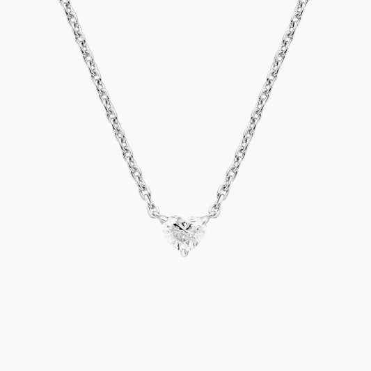 Heart Shaped Lab Diamond Pendant (1/8 ct. tw.)