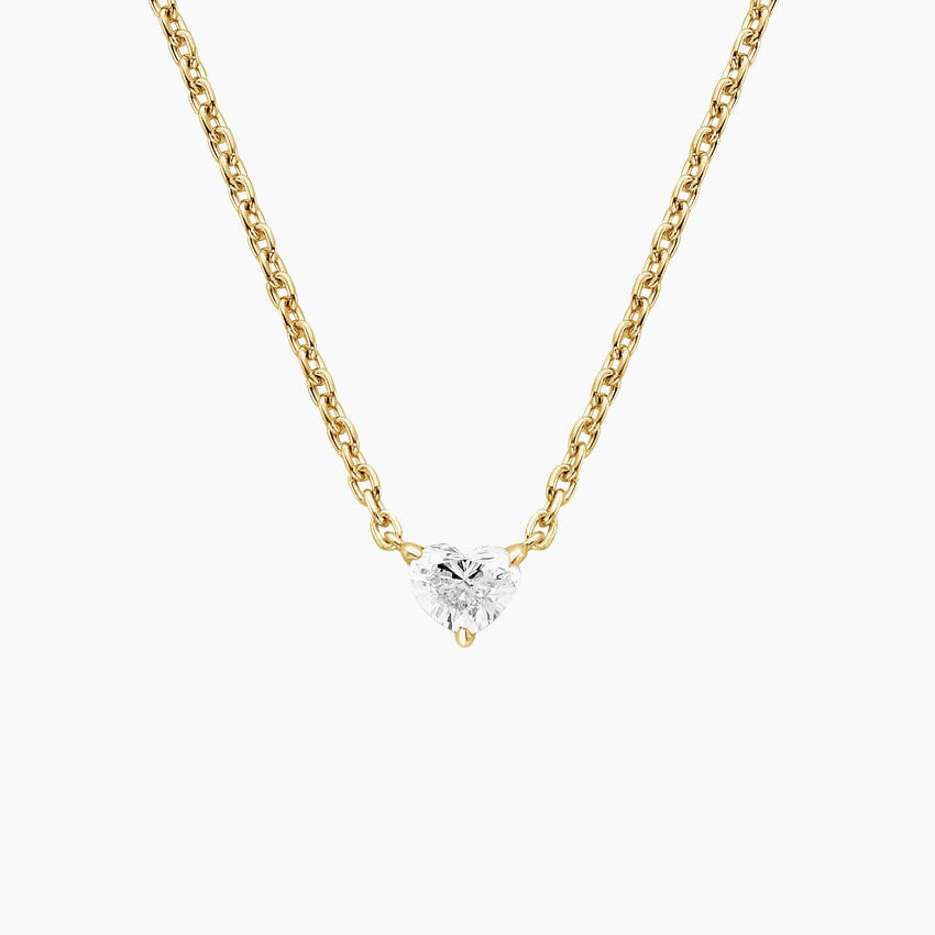 Heart Shaped Lab Diamond Pendant (1/8 ct. tw.)