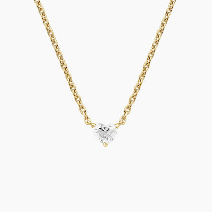 Heart Shaped Lab Diamond Pendant (1/8 ct. tw.)