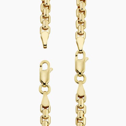 Riley 22 in. Lightweight Rounded Box Chain Necklace (3.95mm)