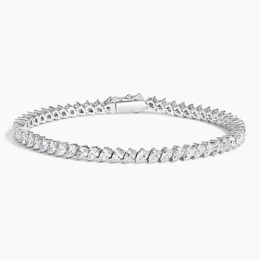 Angled Pear Lab Diamond Tennis Bracelet (6 ct. tw.)